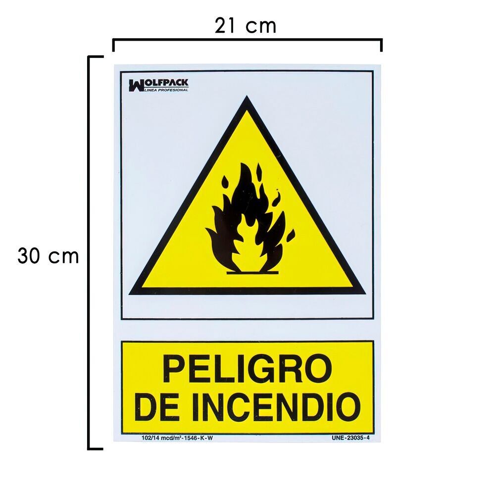 Poster Pericolo Incendio 30x21 cm.