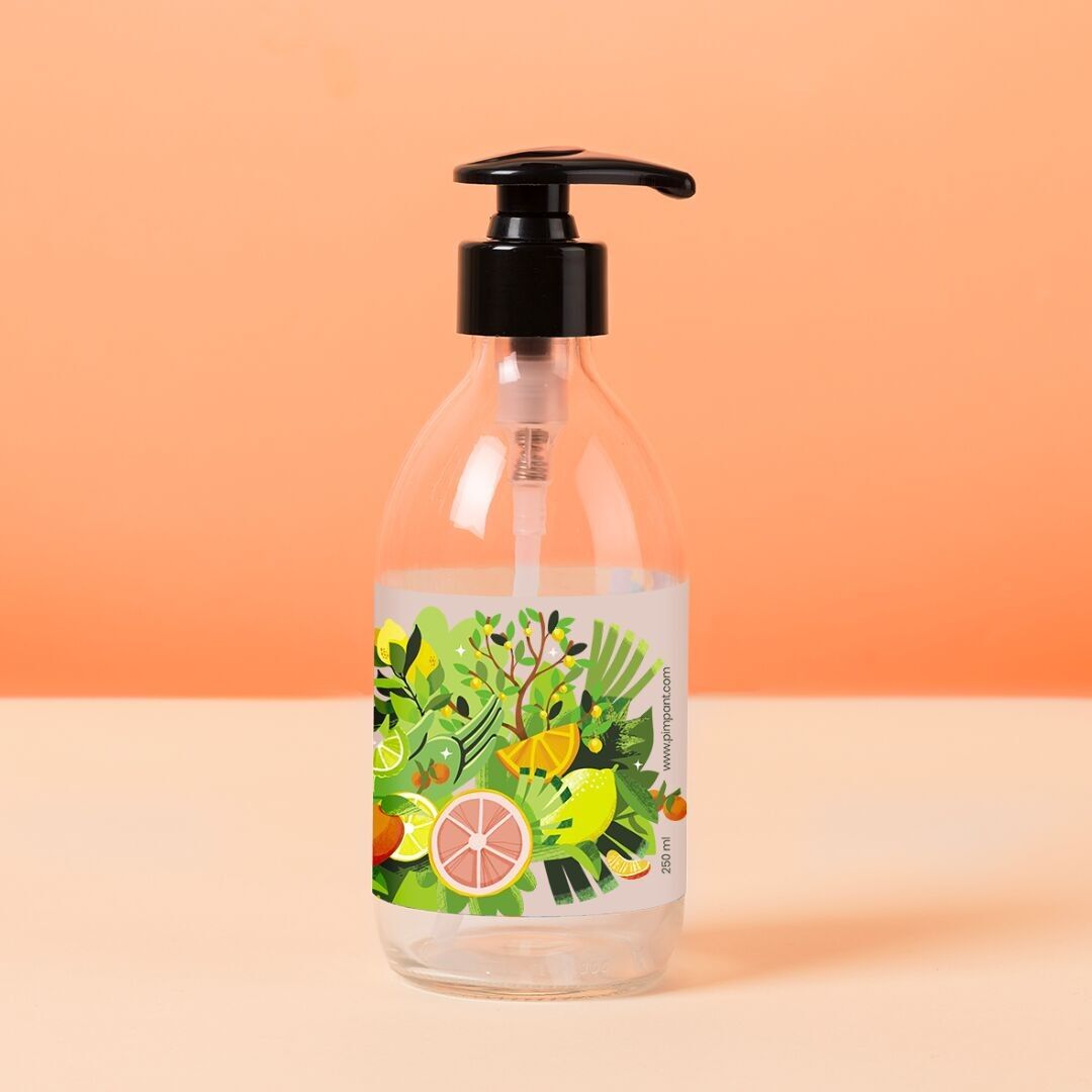 Botella de líquido lavavajillas Citrus Decor de 250 ml