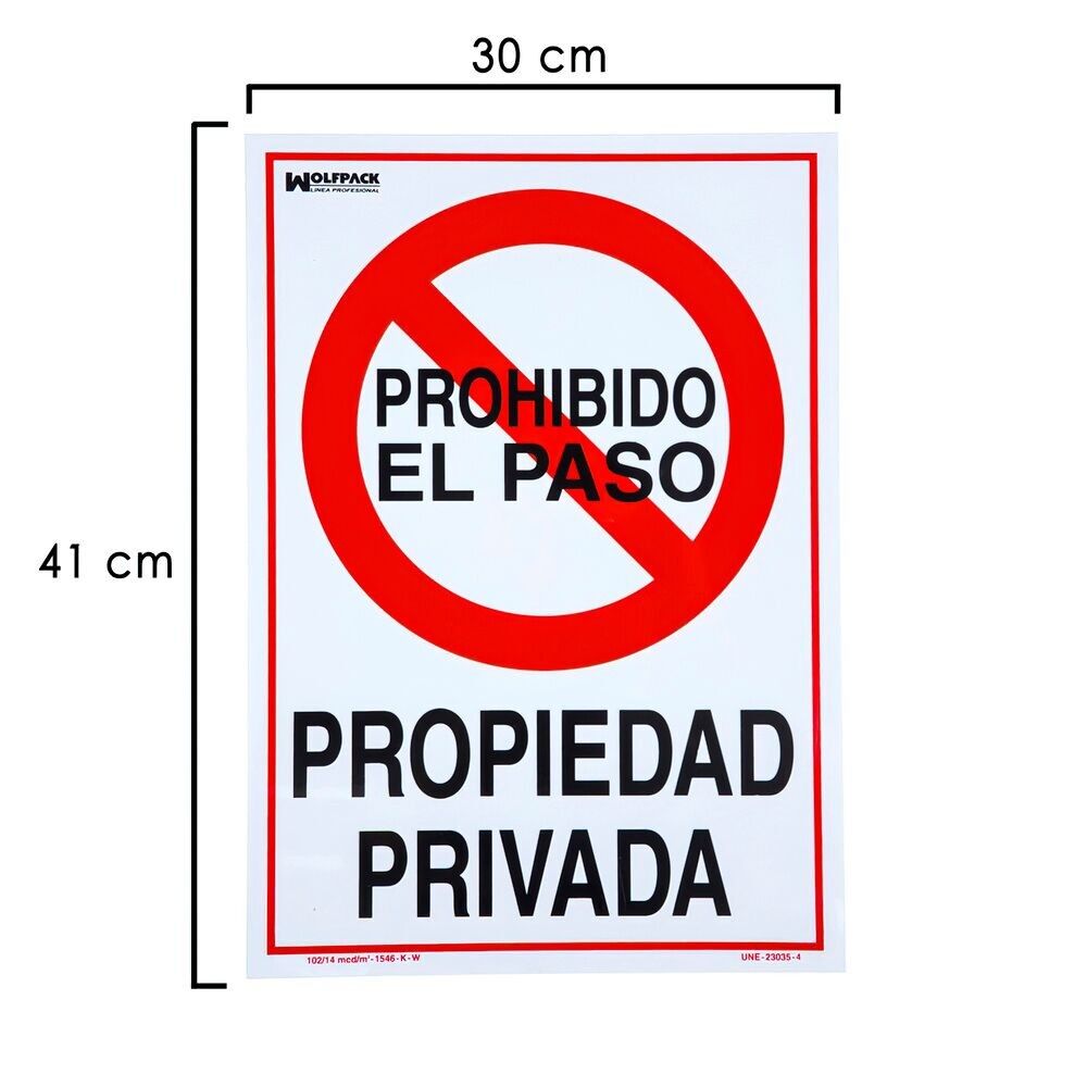 Private Property Poster 41x30 cm.