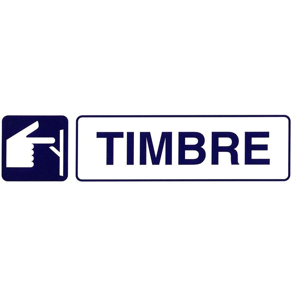 Étiquette adhésive 250x63 mm. Sonnette