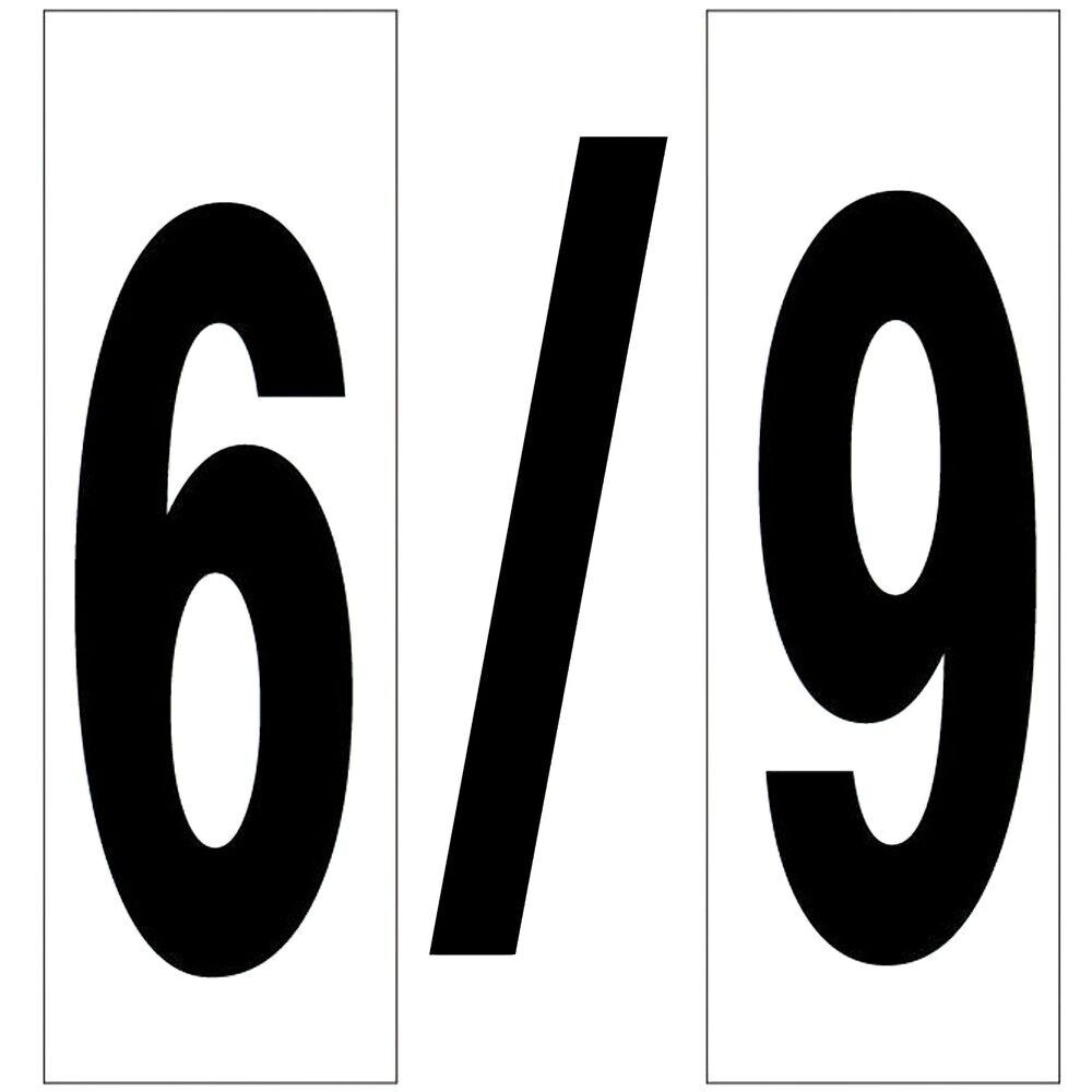 Klebenummer 46x140 mm.   Nr. 6/9