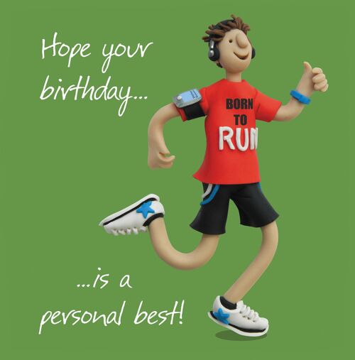 Personal Best Birthday card (Male)