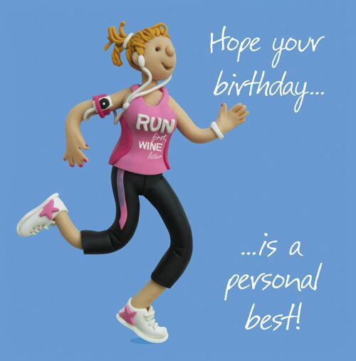 Personal Best Birthday card (Female)