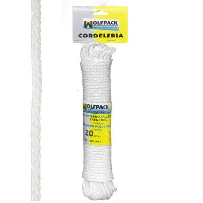 White Plastic Braided Rope (Skein 20 m.) 