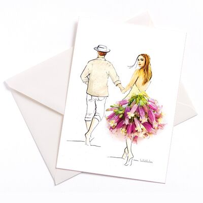 To dream – card with color core and envelope | 099
