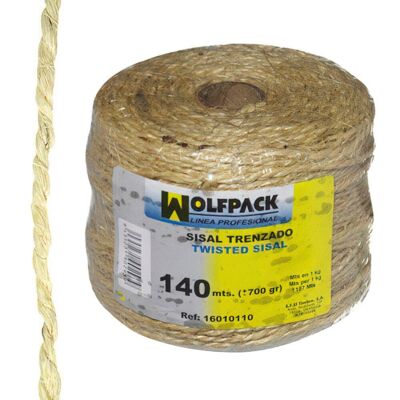 Sisal Rope No. 3 4-2 Ends (700 gr. Coil./140m.) 