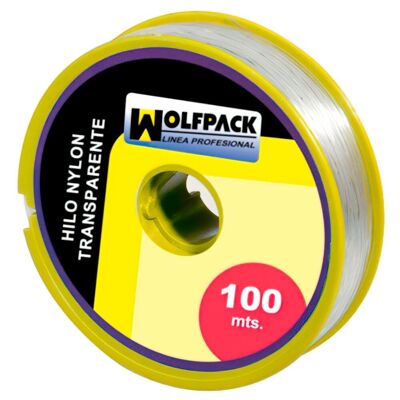 Fil de nylon transparent 1.0 mm. Roulez 100 m.