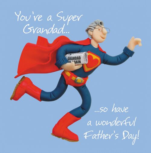 Super Grandad on Fathers Day card