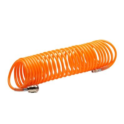 Compressed Air Spiral Hose 7.5 meters Quick Adapter