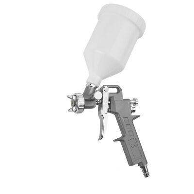 Pneumatic Paint Gun With 0.6 Liter Upper Tank, With Quick Adapter