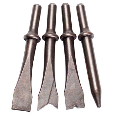 Cylindrical Pneumatic Hammer Chisel Set 4 pieces