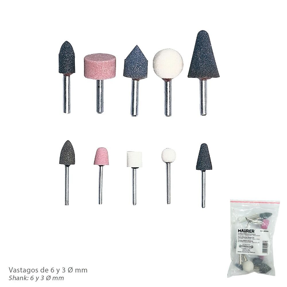 Set di frese per smerigliatrice pneumatica da 10 pezzi