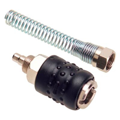Quick Coupling with Hose Spring 6x8 mm. (Blister 1 piece)