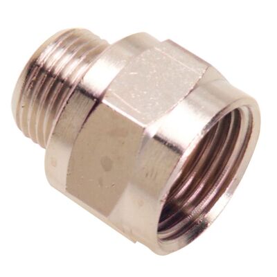 Extension Adapter Female 1/4 - Male 1/4 (Blister 2 Pieces)