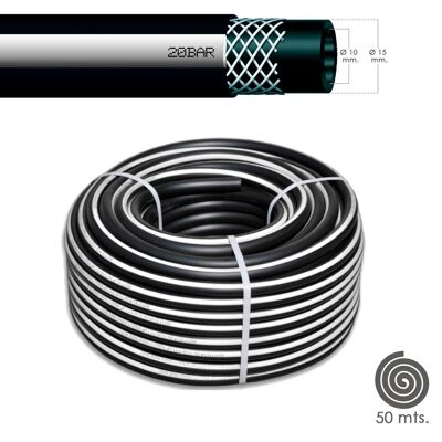 Tubo Aria Compressa Nero 10 x 19 mm. 20 barre Rotolo per 50 metri