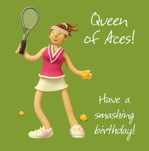 Queen of Aces birthday card