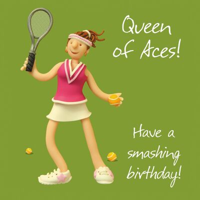 Queen of Aces birthday card