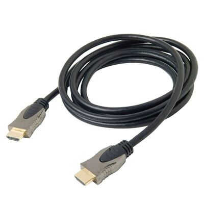 HDMI-Stecker, 19-polig, 2 m. v.1.4 Mau