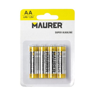 Batteria Alcalina Maurer AA/LR06 (Blister 4 pezzi)