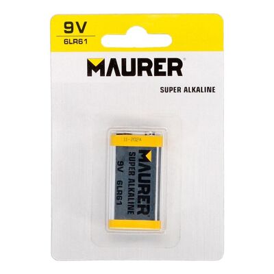 Batteria Alcalina Maurer 6LR61 (Blister 1 Pezzo)