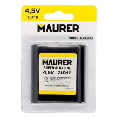 Pile alcaline Maurer 3LR12 / Flacon (Blister 1 pièce)