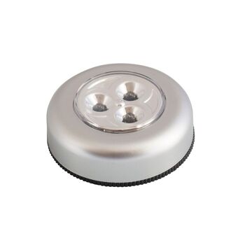 Lampe de poche LED pour armoire adhésive à piles (3 AAA) 15 lumens 3 LED