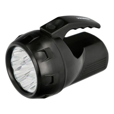 Handliche LED-Taschenlampe mit Batteriegriff (4 AA), 60 Lumen, 9 LEDs (9 Watt).) 