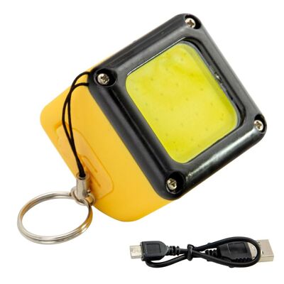 Kompakte wiederaufladbare Multifunktions-LED-Taschenlampe/Powerbank 300 Lumen mit Magnet