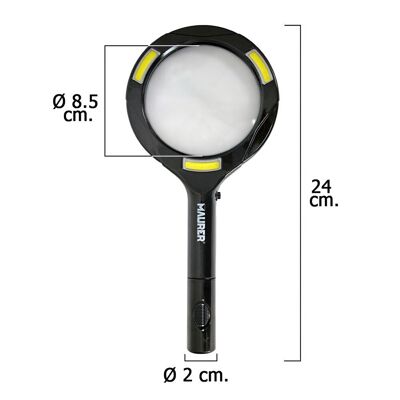 Magnifying Glass With Led 2, 5 Magnifications