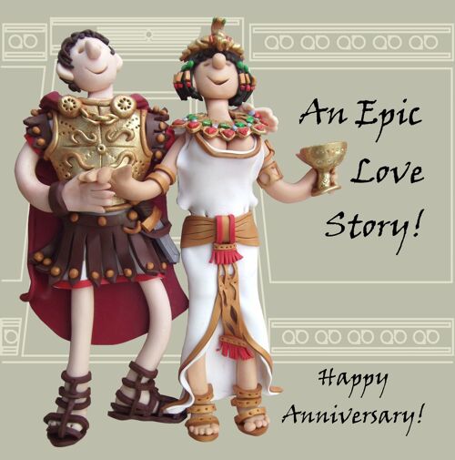 Epic Love Story historical birthday card