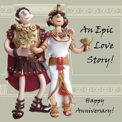 Epic Love Story historical birthday card