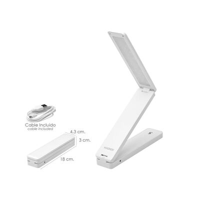 Table Lamp / LED Flashlight Battery / USB (4 AA) 180 Lumens Adjustable Height