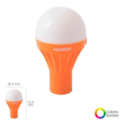 LED Closet Flashlight Battery Operated Bulb (1 AA) 1 Watt. With Magnet and Hanger
