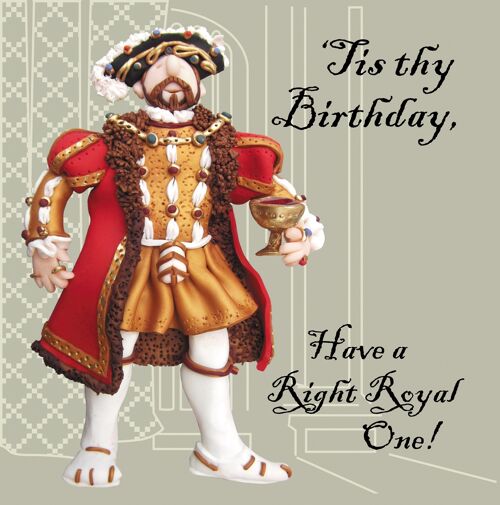 Henry the Eighth historical birthday card