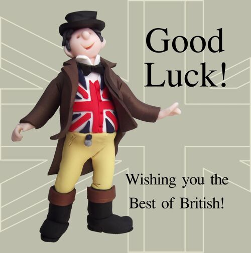 John Bull historical good luck card