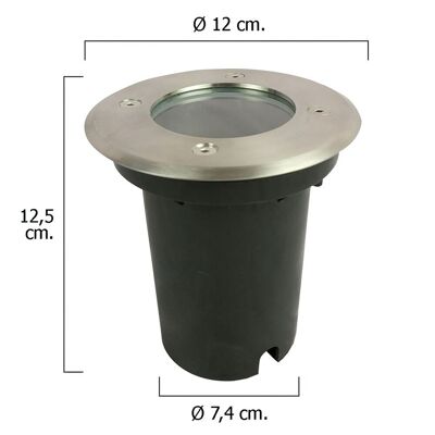 Recessed Led Spotlight IP54 Stainless Steel Color