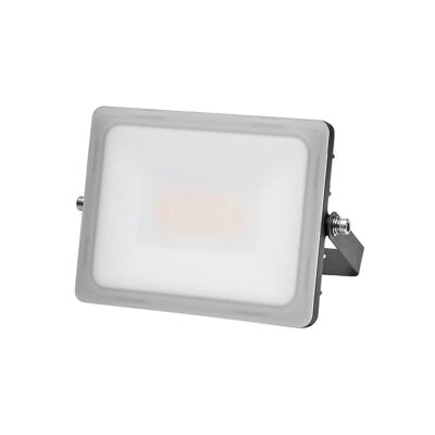 Flacher LED-Strahler, Leistung 50 Watt. 4000 Lumen. Weißes Licht 4000º K IP65-Schutz. Aluminiumgehäuse. Außen-/Innenfokus.