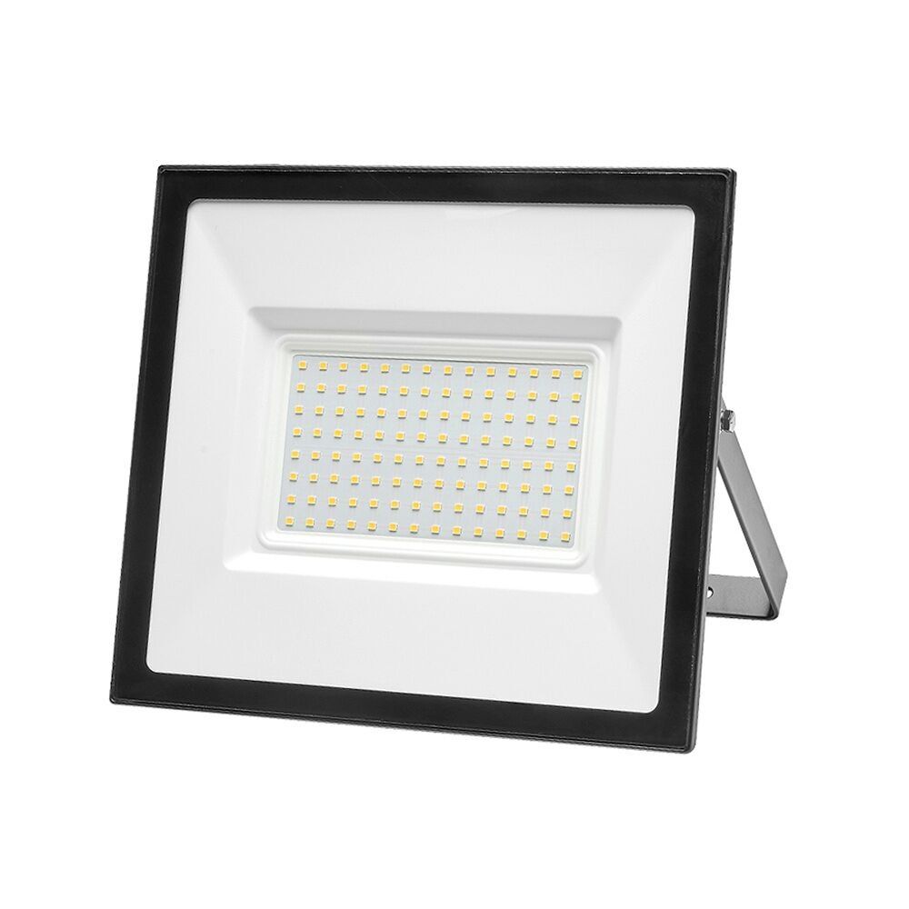 Flat Led Spotlight Power 100 Watt.  8000 Lumens.  White light 4000º K IP65 protection.  Aluminum Body. Outdoor / Indoor Spotlight