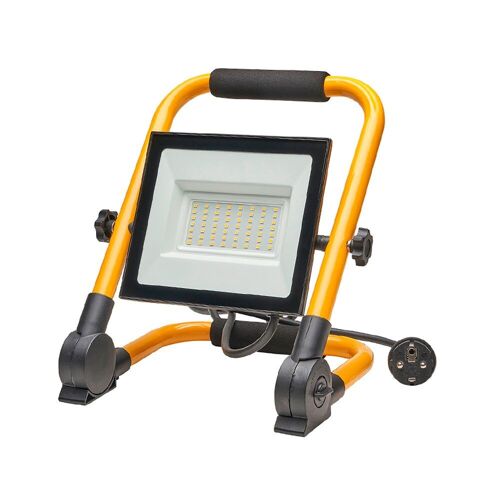 Foco Led Plano 30 Watt. Luz Blanca 4000º  K IP 65 2400 Lumenes Con Asa de Transporte,  Proyector Led Con Asa,  Foco Led Trabajo