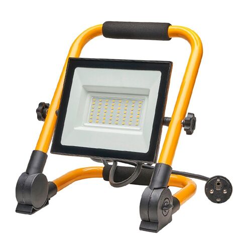 Foco Led Plano 100 Watt. Luz Blanca 4000º  K IP 65 8000Lumenes Con Asa de Transporte,  Proyector Led Con Asa,  Foco Led Trabajo