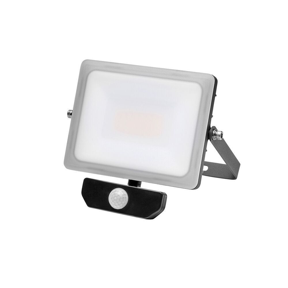 Faretto Led Piatto da 10 Watt. Luce Bianca 4000º K IP 65 800 Lumen Con Sensore Di Presenza