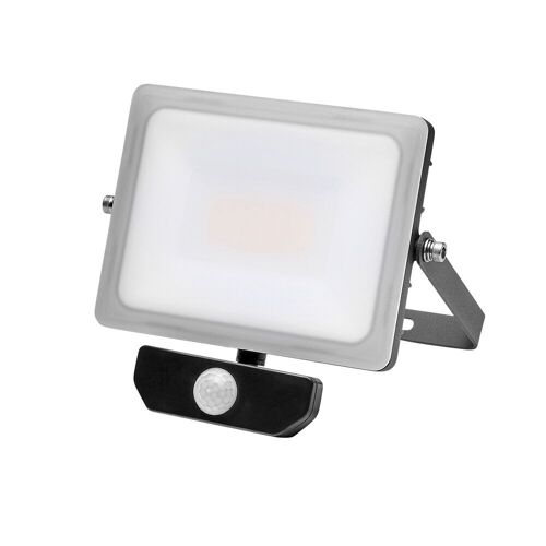 Foco Led Plano 30 Watt. Luz Blanca 4000º  K  IP 65 2400 Lumenes Con Sensor de Presencia