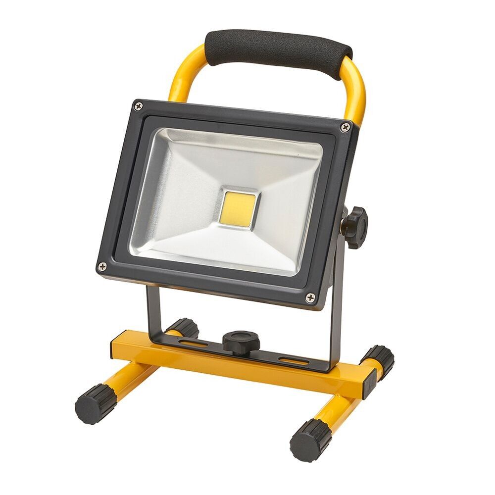 Faretto LED da 30 Watt. Luce Bianca 4000º K IP 65 900 Lumen Con Maniglia Per Il Trasporto, Proiettore Led Con Maniglia, Faro Da Lavoro Led