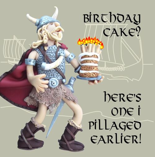 One I Pillaged Earlier Viking historical birthday card
