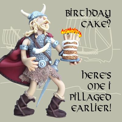 One I Pillaged Earlier Viking historical birthday card