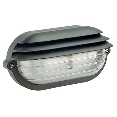 Palpebra IP54 Oval Black Ceiling Lamp