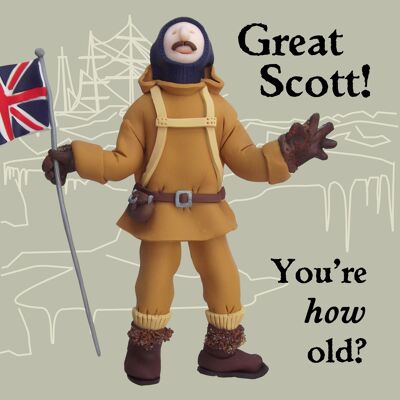 Großartiger Scott! historische Geburtstagskarte