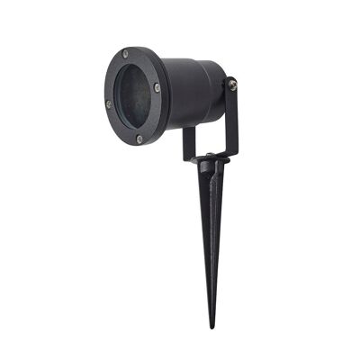 IP54 Halogen Spotlight for Garden and Outdoors with Black Spike