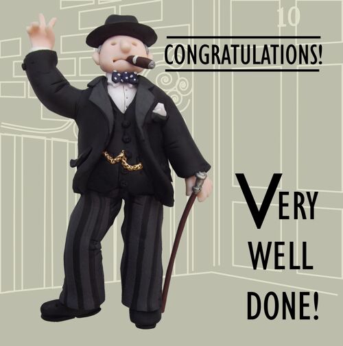 Churchill historical congratulations card