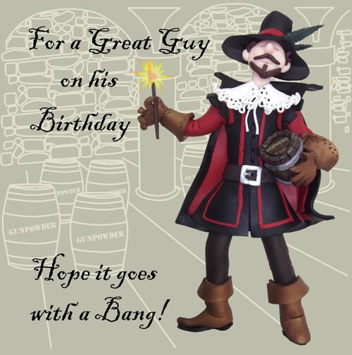 For a Great Guy historical birthday card